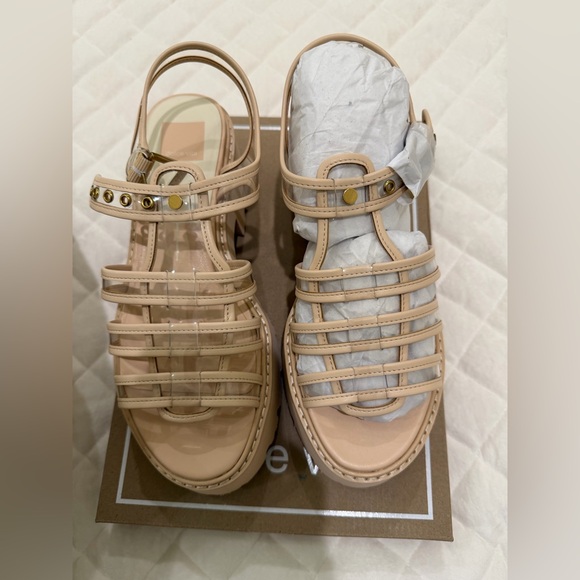 Dolce Vita Latice Crystal Vinyl Strappy Sandals - Picture 4 of 5